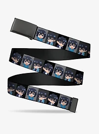 Solo Leveling Chibi Sung Jinwoo Pose Blocks Flip Web Belt