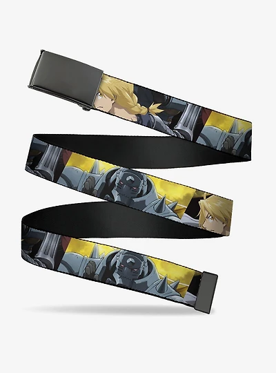 Fullmetal Alchemist: Brotherhood Elric Brothers Pose Blocks Flip Web Belt