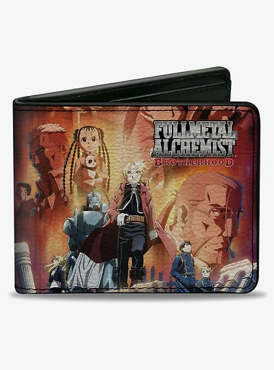 Fullmetal Alchemist: Brotherhood Characters Pose Collage Bifold Wallet