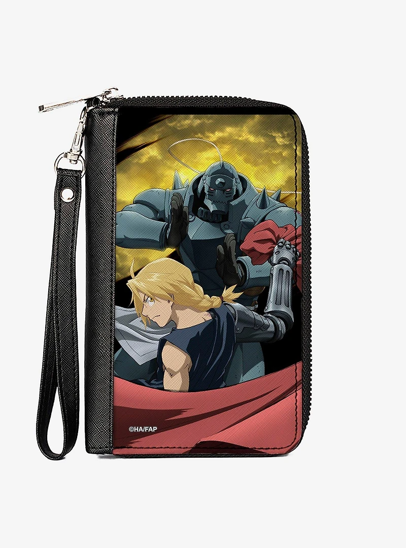 Fullmetal Alchemist: Brotherhood Elric Brothers Yellow Sky Pose Zip Around Wallet
