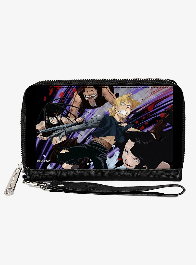 Fullmetal Alchemist: Brotherhood Edward & Three Homunculi Zip Around Wallet