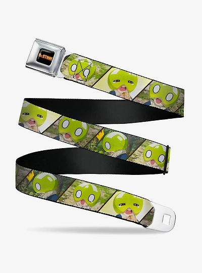 Dr. Stone Title Logo & Suika Pose Blocks Seatbelt Buckle Belt