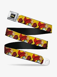 My Hero Academia Mirio Togata Upper Cut Pose Yellow Seatbelt Buckle Belt