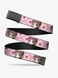Fruits Basket Chibi Tohru Honda & Kimono Rice Ball Pink Flip Web Belt