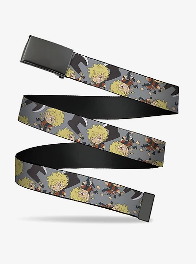 Hell's Paradise Chibi Aza Chobei Axe Poses Scattered Flip Web Belt