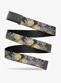Hell's Paradise Chibi Aza Chobei Axe Poses Scattered Flip Web Belt