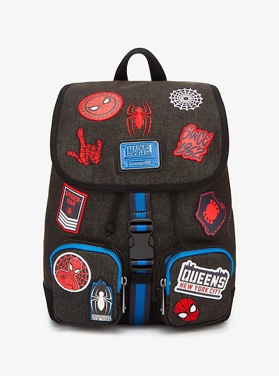Loungefly Marvel Spider-Man Icons Patches Mini Backpack - BoxLunch Exclusive