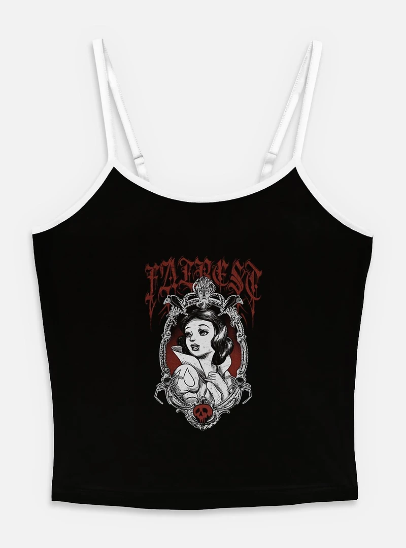 Disney Snow White and the Seven Dwarfs Fairest Goth Style Womens Cami