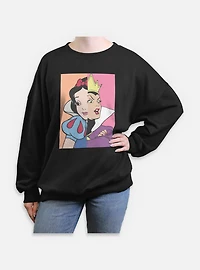Disney Snow White and the Seven Dwarfs Queen Split Womens Oversized Sweatshirt