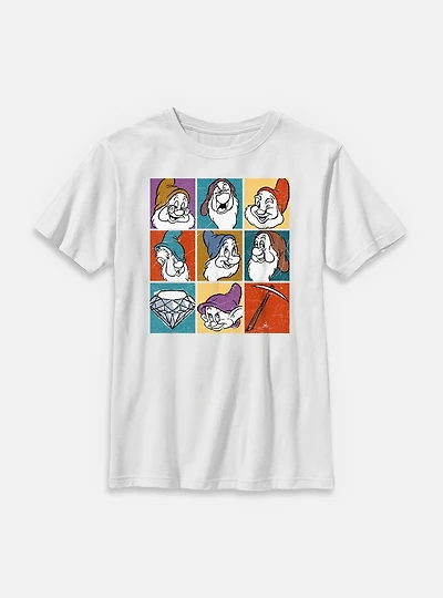 Disney Snow White and the Seven Dwarfs Dwarf Color Blocks Youth T-Shirt