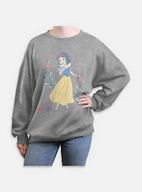 Disney Snow White and the Seven Dwarfs Apple Pose Womens Oversized Sweatshirt