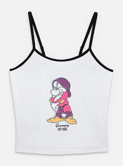 Disney Snow White and the Seven Dwarfs Grumpy Portrait Womens Cami