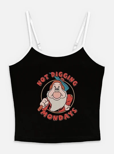 Disney Snow White and the Seven Dwarfs Not Digging Mondays Womens Cami