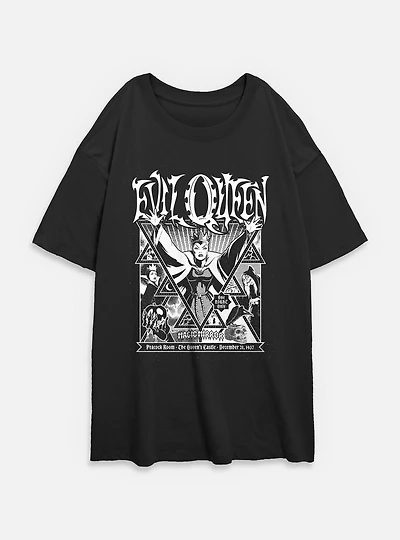 Disney Snow White and the Seven Dwarfs Evil Queen Magic Mirror Womens Oversized T-Shirt