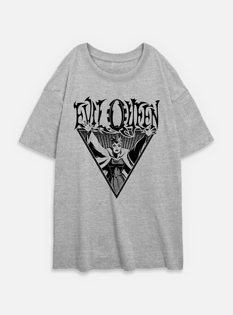 Disney Snow White and the Seven Dwarfs Evil Queen Enchanted Womens Oversized T-Shirt