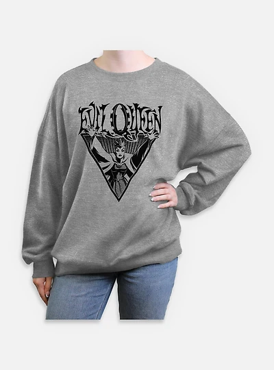 Disney Snow White and the Seven Dwarfs Evil Queen Enchanted Womens Oversized Sweatshirt