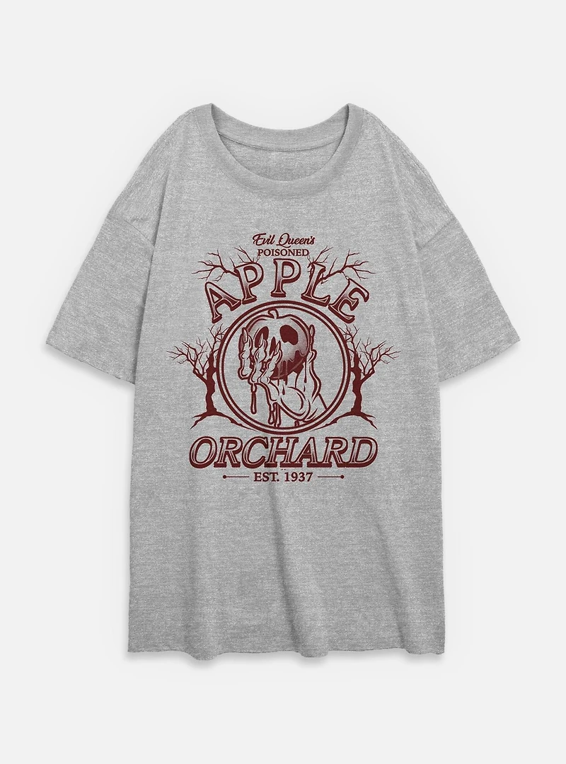 Disney Snow White and the Seven Dwarfs Poisoned Apple Orchard Poster Womens Oversized T-Shirt