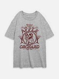 Disney Snow White and the Seven Dwarfs Poisoned Apple Orchard Poster Womens Oversized T-Shirt