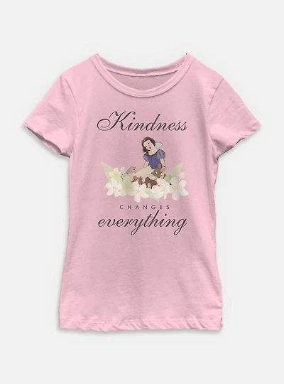 Disney Snow White and the Seven Dwarfs Kindness Changes Everything Youth Girls T-Shirt
