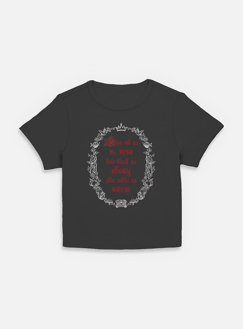 Disney Snow White and the Seven Dwarfs Poem Frame Women Baby T-Shirt