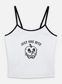 Disney Snow White and the Seven Dwarfs Just One Bite Apple Outline Womens Cami