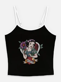 Disney Snow White and the Seven Dwarfs Fairest Tattoo Style Womens Cami