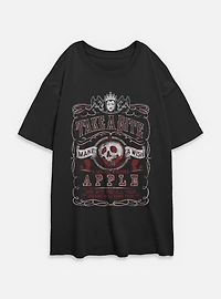 Disney Snow White and the Seven Dwarfs Take A Bite Make Wish Womens Oversized T-Shirt