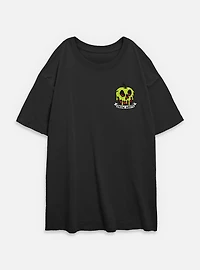 Disney Snow White and the Seven Dwarfs Poisoned Apple Crest Womens Oversized T-Shirt