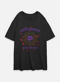 Disney Snow White and the Seven Dwarfs Evil Queen Poisonous Womens Oversized T-Shirt