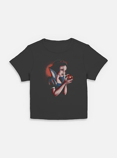 Disney Snow White and the Seven Dwarfs Holding Apple Portrait Women Baby T-Shirt
