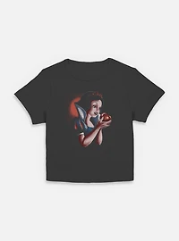 Disney Snow White and the Seven Dwarfs Holding Apple Portrait Women Baby T-Shirt