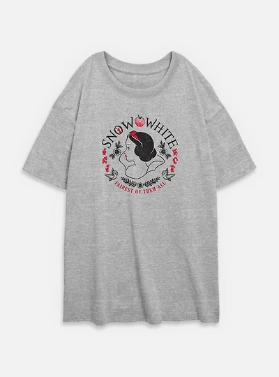 Disney Snow White and the Seven Dwarfs Fairest Of Them All Womens Oversized T-Shirt