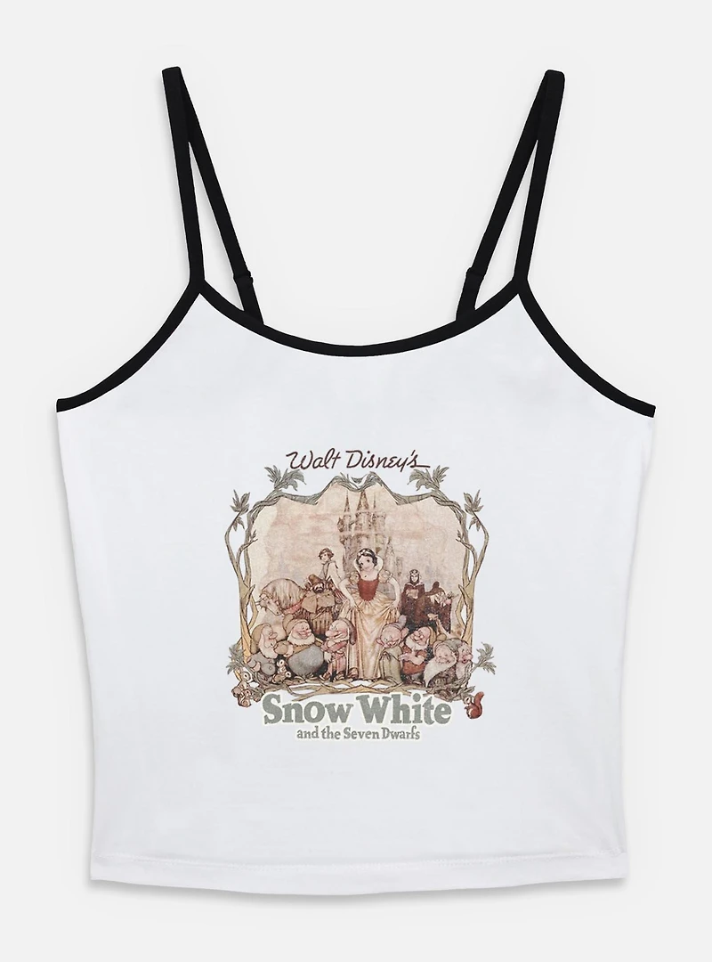 Disney Snow White and the Seven Dwarfs Retro Portrait Womens Cami