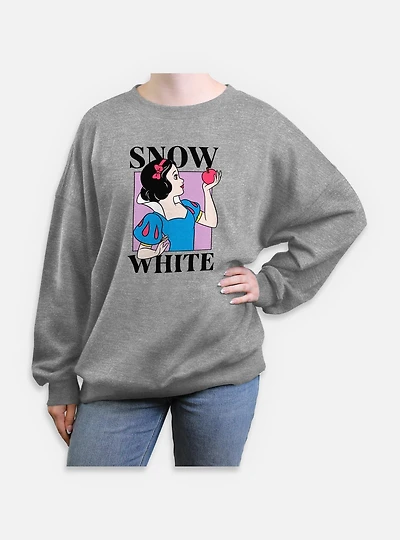 Disney Snow White and the Seven Dwarfs Square Portrait Womens Oversized Sweatshirt