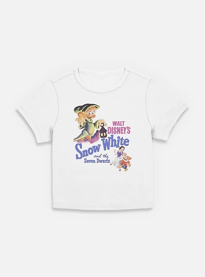 Disney Snow White and the Seven Dwarfs Dwarf Illustration Retro Women Baby T-Shirt