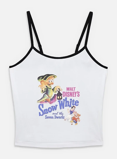 Disney Snow White and the Seven Dwarfs Dwarf Illustration Retro Womens Cami