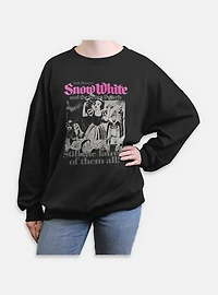Disney Snow White and The Seven Dwarfs Still Fairest Retro Womens Oversized Sweatshirt