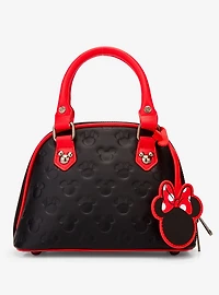 Loungefly Disney Mickey & Minnie Debossed Silhouettes Mini Crossbody Bag (BoxLunch 10th Anniversary Edition) - BoxLunch Exclusive