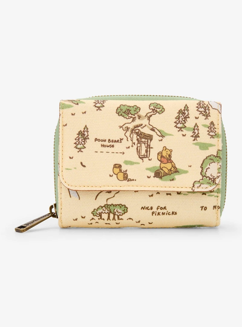 Loungefly Disney Winnie the Pooh Hundred Acre Wood Map Wallet (BoxLunch 10th Anniversary Edition) - BoxLunch Exclusive
