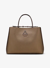 Loungefly Harry Potter Black Gold Pebble Texture Elder Wand Handbag (BoxLunch 10th Anniversary) - BoxLunch Exclusive