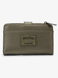 Loungefly Harry Potter Black Gold Pebble Texture Elder Wand Wallet (BoxLunch 10th Anniversary) - BoxLunch Exclusive