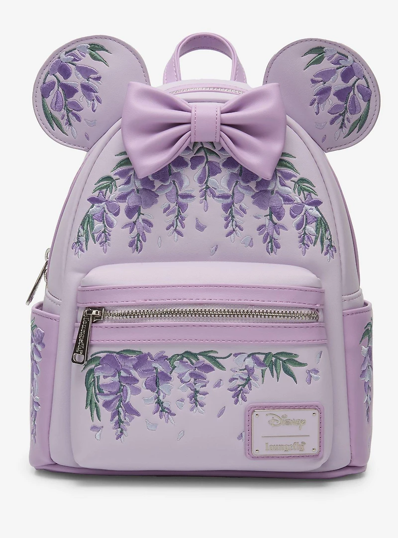 Loungefly Disney Minnie Mouse Wisteria Ears Floral Scented Mini Backpack - BoxLunch Exclusive