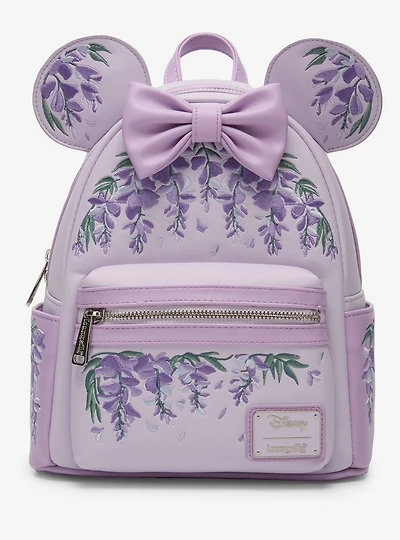 Loungefly Disney Minnie Mouse Wisteria Ears Floral Scented Mini Backpack - BoxLunch Exclusive
