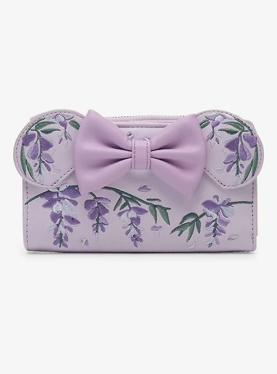 Loungefly Disney Minnie Mouse Wisteria Ears Floral Scented Wallet - BoxLunch Exclusive