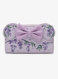 Loungefly Disney Minnie Mouse Wisteria Ears Floral Scented Wallet - BoxLunch Exclusive