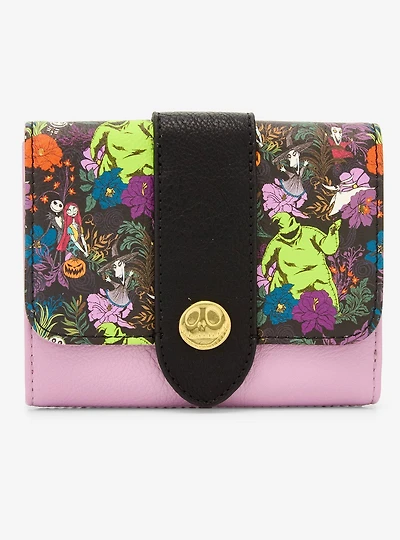 Loungefly Disney The Nightmare Before Christmas Allover Print Snap Wallet — BoxLunch Exclusive