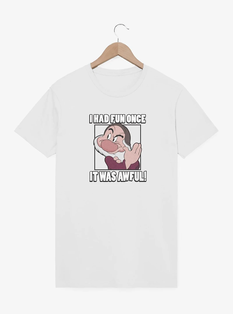 Disney Snow White and the Seven Dwarfs I Had Fun Once It Was Awful T-Shirt