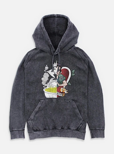 Disney Snow White and the Seven Dwarfs Split Evil Queen Mineral Wash Hoodie