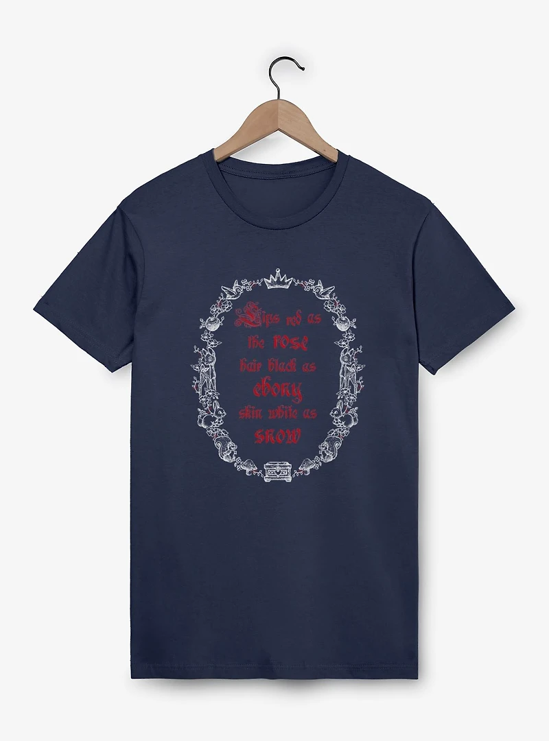 Disney Snow White and the Seven Dwarfs Poem Frame Garment Dye T-Shirt