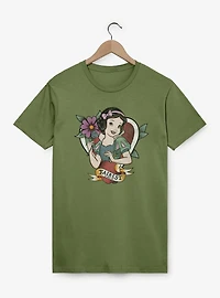 Disney Snow White and the Seven Dwarfs Fairest Tattoo Style Garment Dye T-Shirt